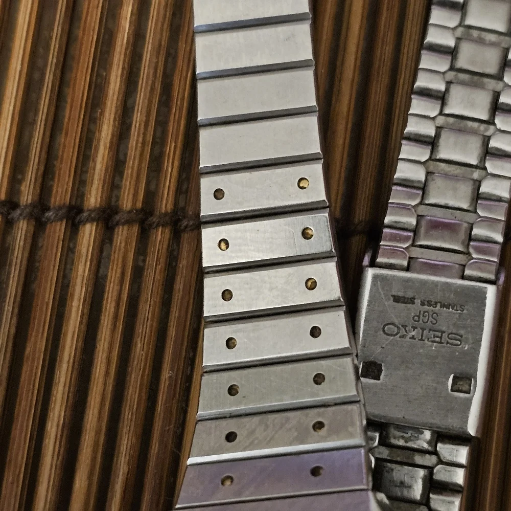 Seiko Two-Tone Silver and Gold Analog-Digital Women's Watch